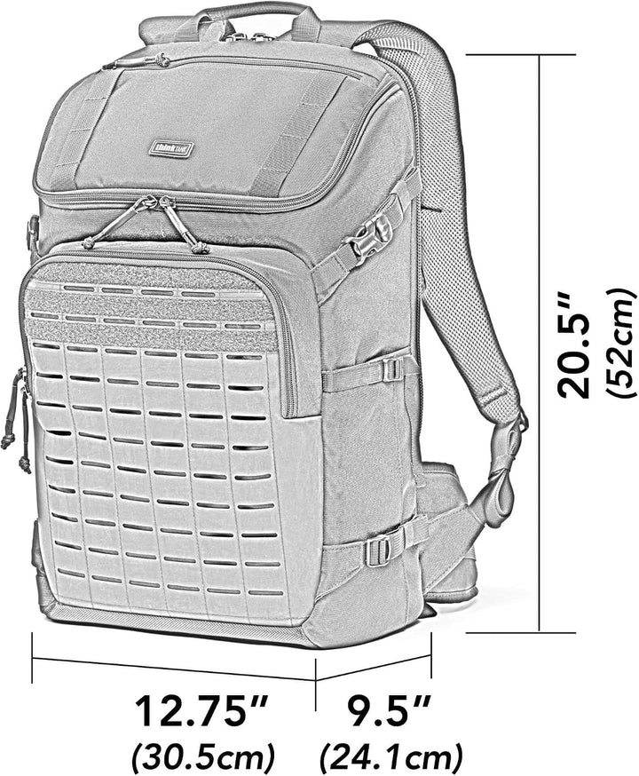 Think Tank DarkLight Tactical Camera Backpack Schwarz 25Liter, Schwarz 25Liter