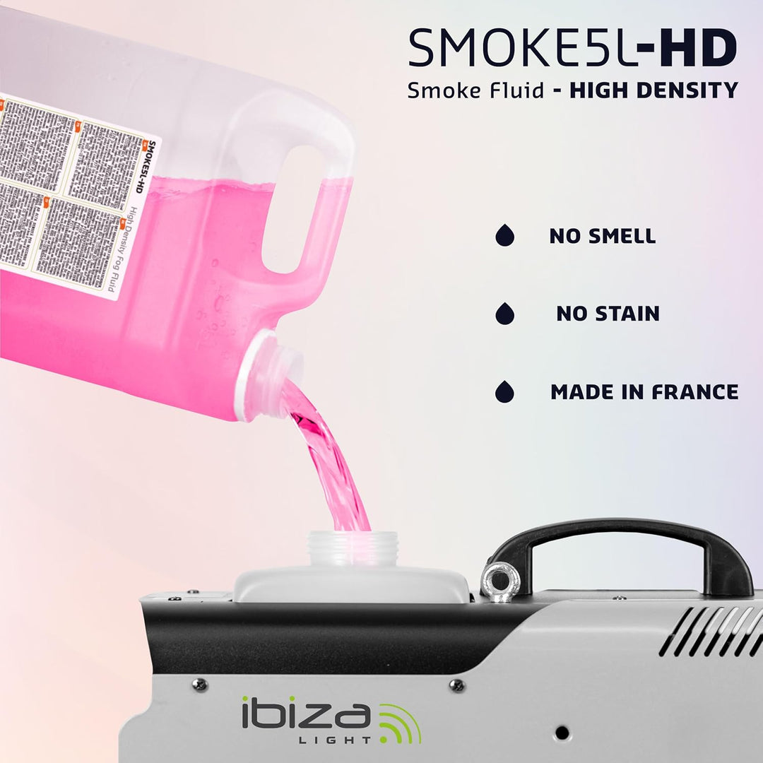 Ibiza - SMOKE5L-HD - Flüssigkeit für Nebelmaschinen mit hoher Dichte - 5 Liter