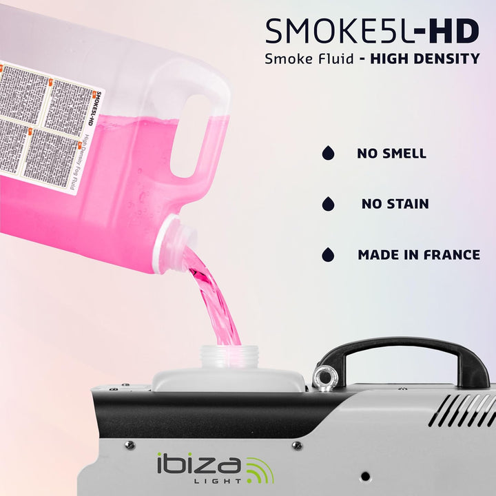 Ibiza - SMOKE5L-HD - Flüssigkeit für Nebelmaschinen mit hoher Dichte - 5 Liter