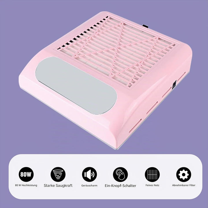 Layhou 80 W Elektrischer Staubsauger für Nägel, 2 Stufen, einstellbare Geschwindigkeit, Nails Art Sa