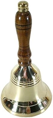 Tischglocke aus Messing antik 17 cm