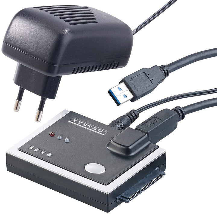 Xystec Dockingstation: USB-3.0-Festplatten-Adapter mit Klon-Funktion, für HDD & SSD mit SATA (Festpl