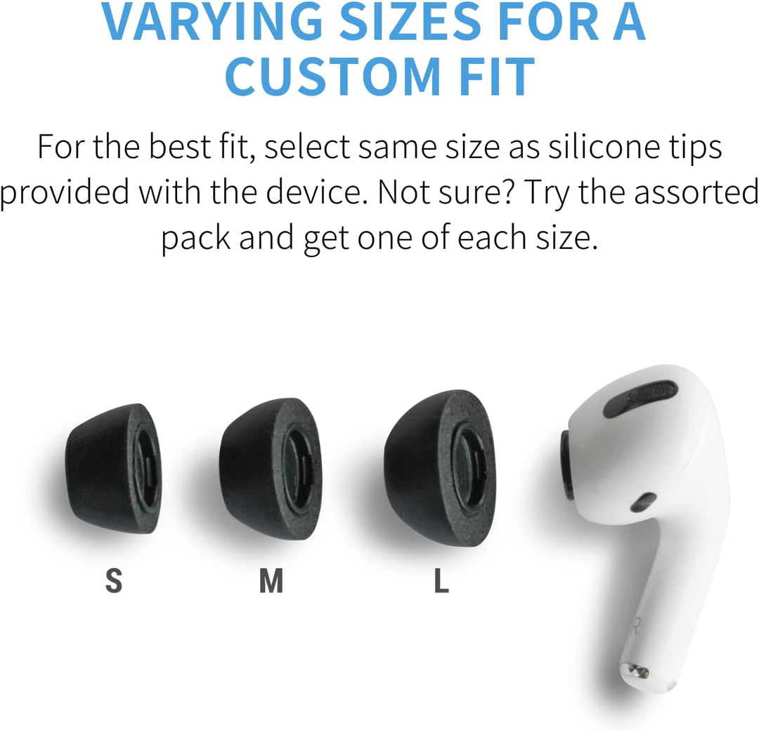Comply Premium Schaumstoff-Ohrpassstücke, kompatibel mit AirPods Pro, Version 2.0, grosse Grösse, 3