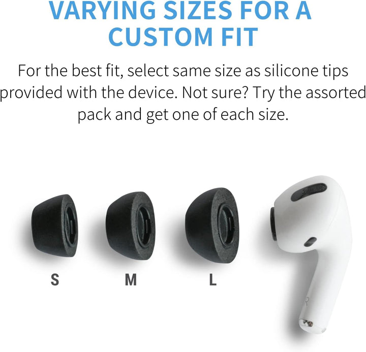 Comply Premium Schaumstoff-Ohrpassstücke, kompatibel mit AirPods Pro, Version 2.0, grosse Grösse, 3