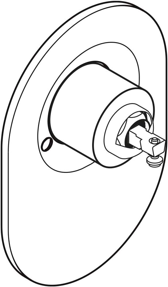 hansgrohe Ersatzteil, Umrüstset Kugelkartusche auf M3, Duscharmatur Unterputz, Chrom