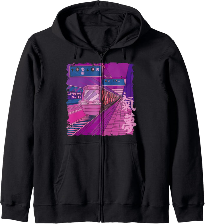 Japanischer Bahnhof, Japan Kapuzenjacke