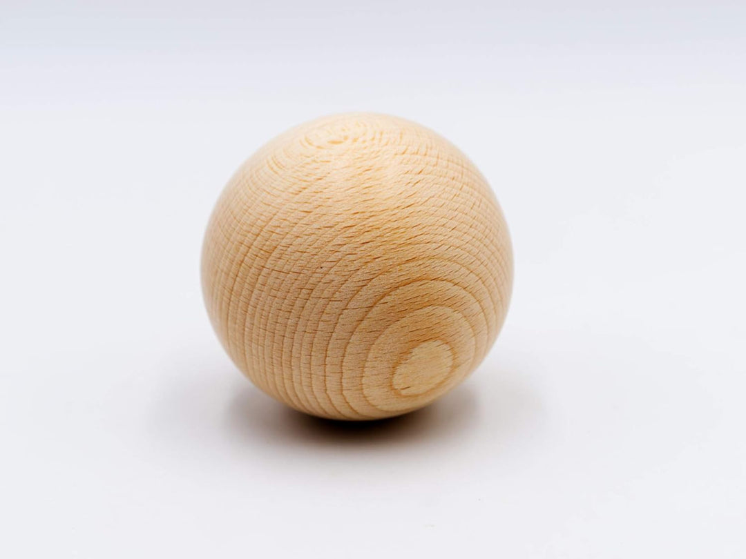 JOWE Holzkugel 120mm aus Buche ohne Bohrung 1 Stück - Kugel aus Holz ohne Loch made in Austria Durch