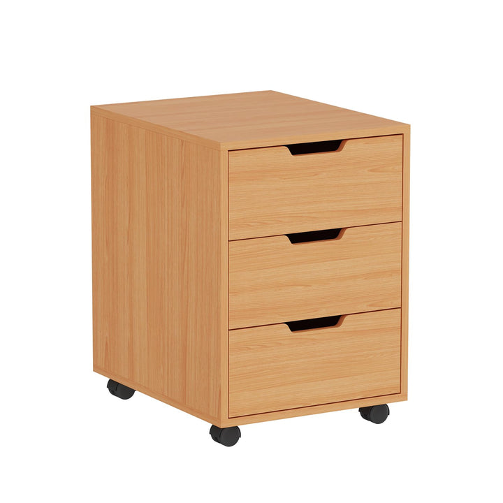 Bürocontainer mit 3 Schubladen, Rollcontainer unter Schreibtisch,Büroschrank für Dokumente, auch als