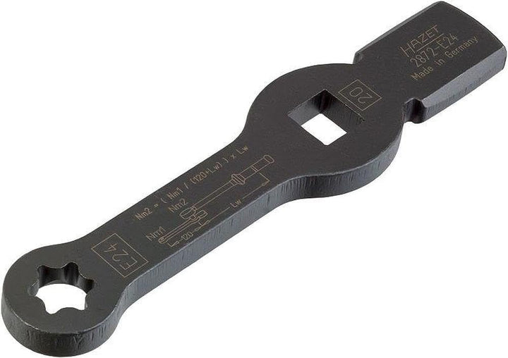 HAZET TORX Schlag-Schlüssel 2872-E24 | mit 2 Schlagflächen | zur Betätigung von TORX Schrauben, Brem
