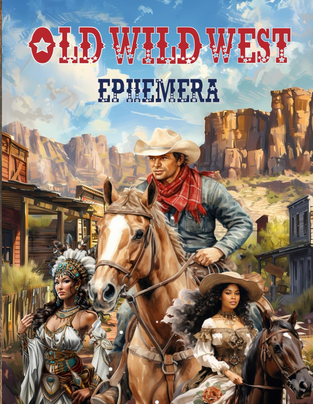 Old Wild West Ephemera Book: High Quality Images Of Peoples For Paper Crafts, Scrapbooking, Mixed Me