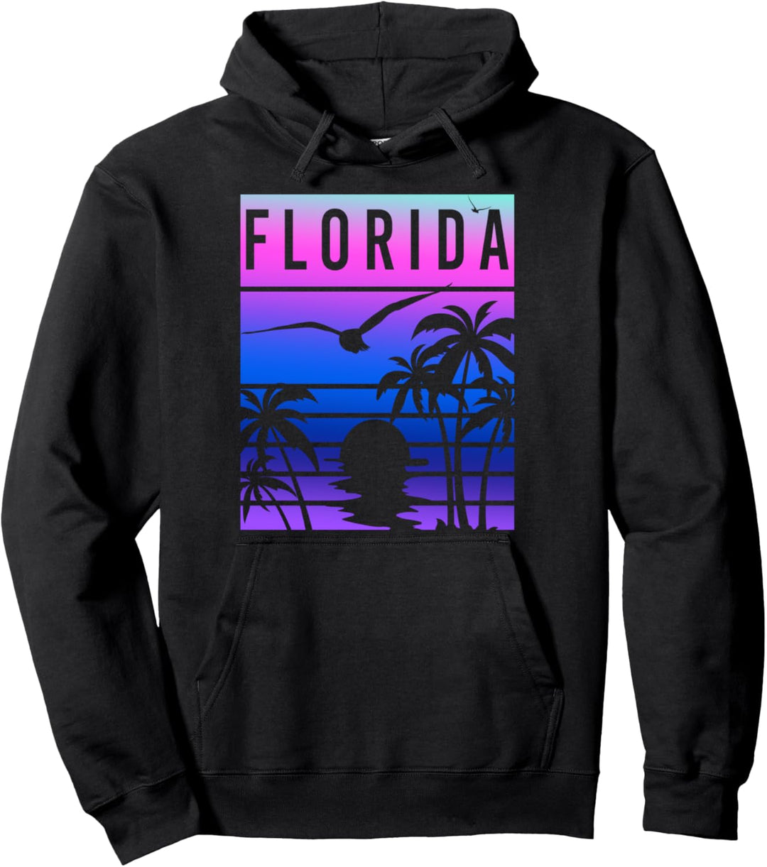 Strand Sommerurlaub Geschenk für Patrioten USA Florida Pullover Hoodie