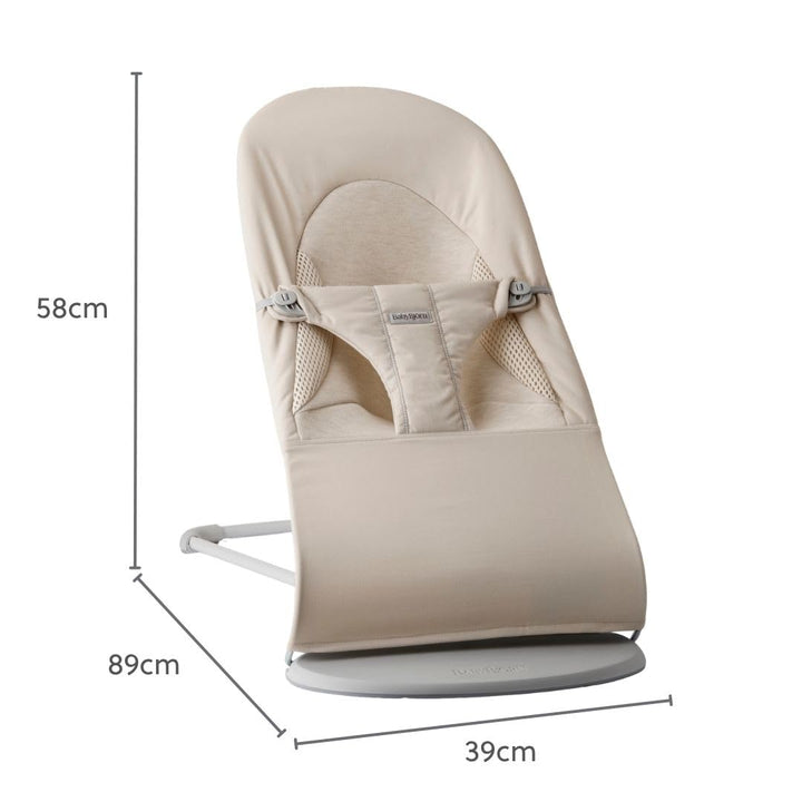 BabyBjörn Balance Soft Hängematte, Stoff/Jersey, Tri-Fabric, Hellbeige