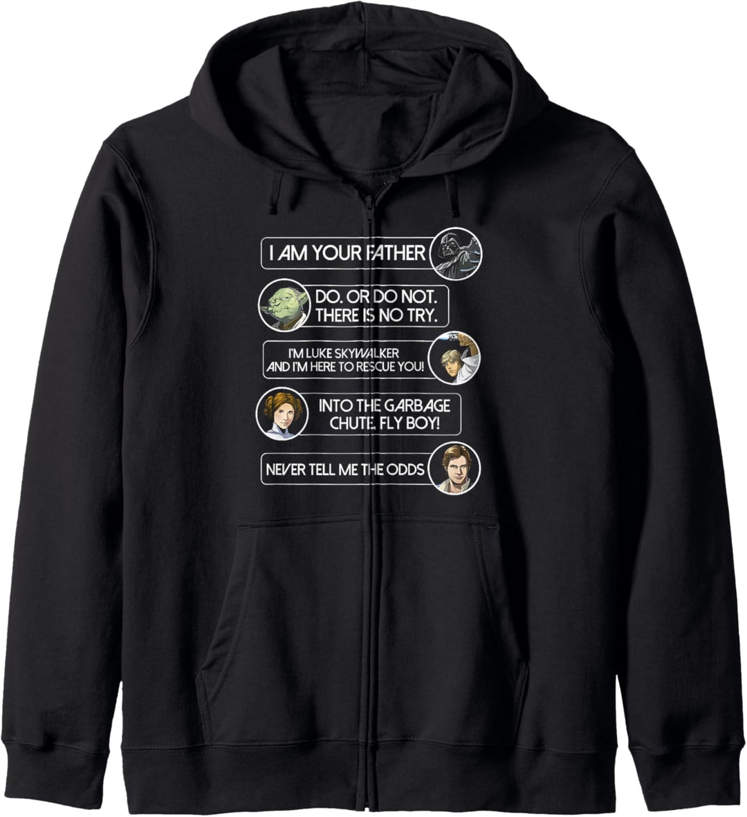 Star Wars Character Movie Quotes Kapuzenjacke