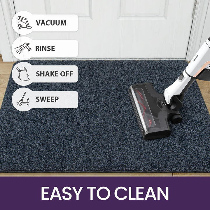 DEXI Fussmatte Innen 50 x 80 cm, rutschfeste Schmutzfangmatte, Maschinenwaschbare Fussmatte, Saugsta