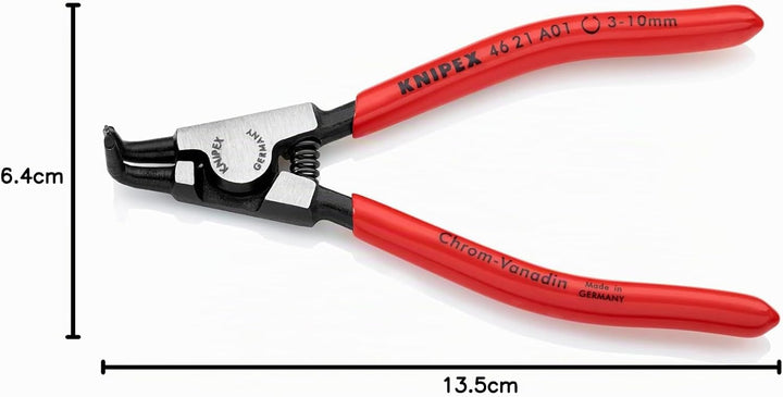 Knipex Sicherungsringzange für Aussenringe auf Wellen schwarz atramentiert, mit Kunststoff überzogen