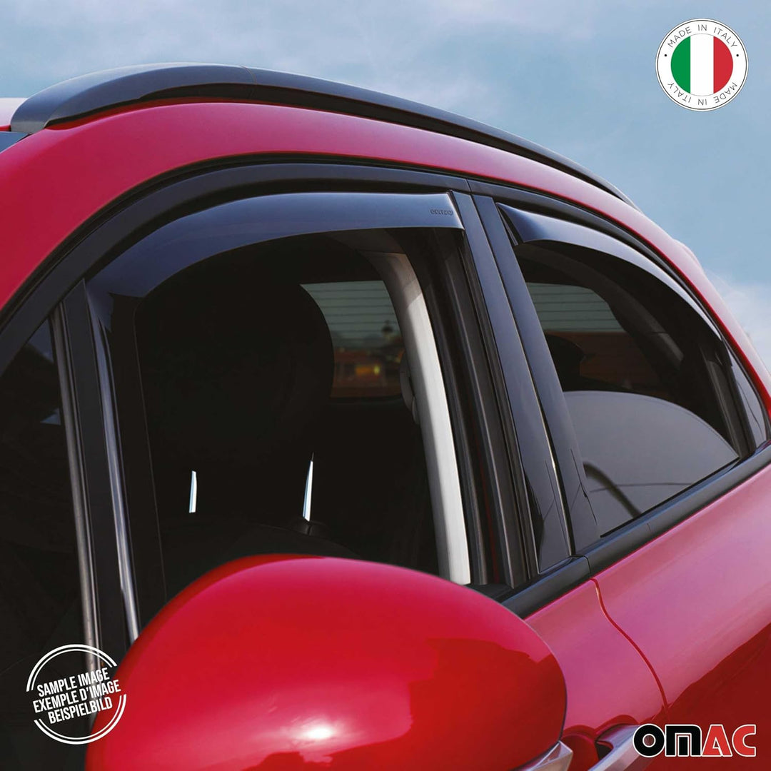 OMAC Windabweiser Regenabweiser Windschutz kompatibel mit Volvo XC60 I 2009-2017 Vorne + Hinten
