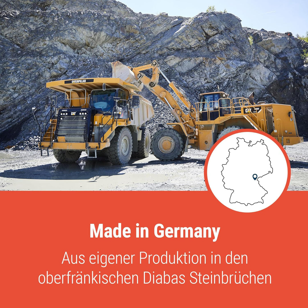 Schicker Mineral – 20 kg Diabas Saunasteine für den Saunaofen – hochwertige Aufgusssteine aus Deutsc