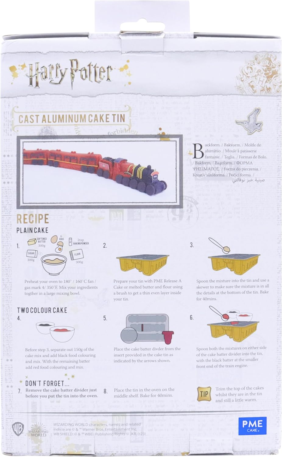 PME Harry Potter Kuchenbackform, 3er-set, Hogwarts Express Zug