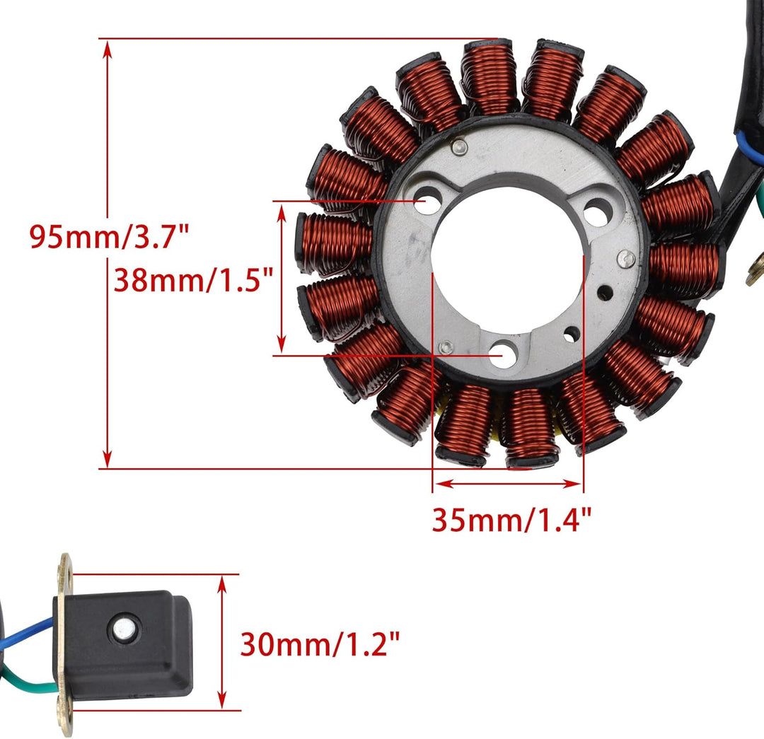 WOOSTAR 18 Spule Magneto Stator Ersatz für Hyosung GV250 GT250 Pocketbike Cruiser Motorcycle 2009-20