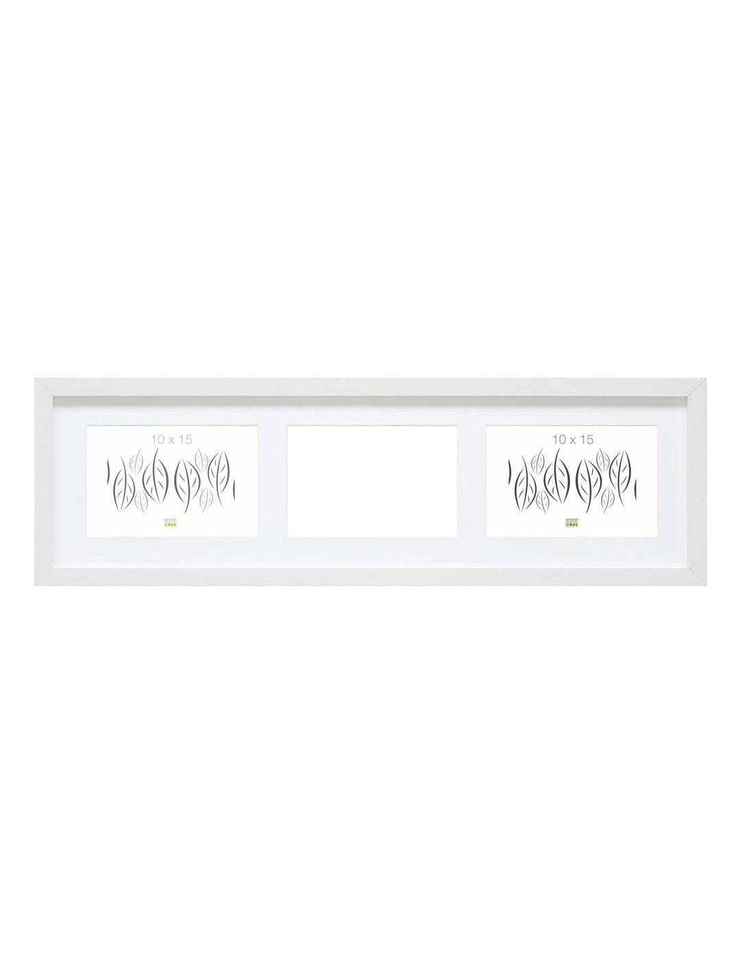 Deknudt Frames S66KC6 Bilderrahmen 10x15 Bilderrahmen Weiss, 3 Bilder horizontal Holz Fotokader 10 x