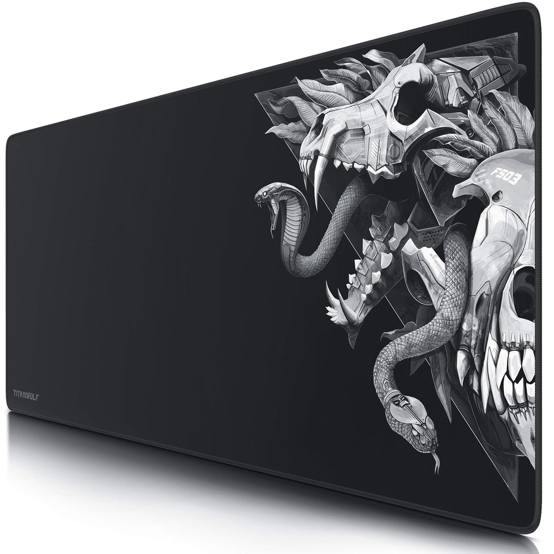 Titanwolf – XXL Gaming Mauspad 900x400 mm - Tischunterlage Mousepad Gaming XXL Gross - Präzision und