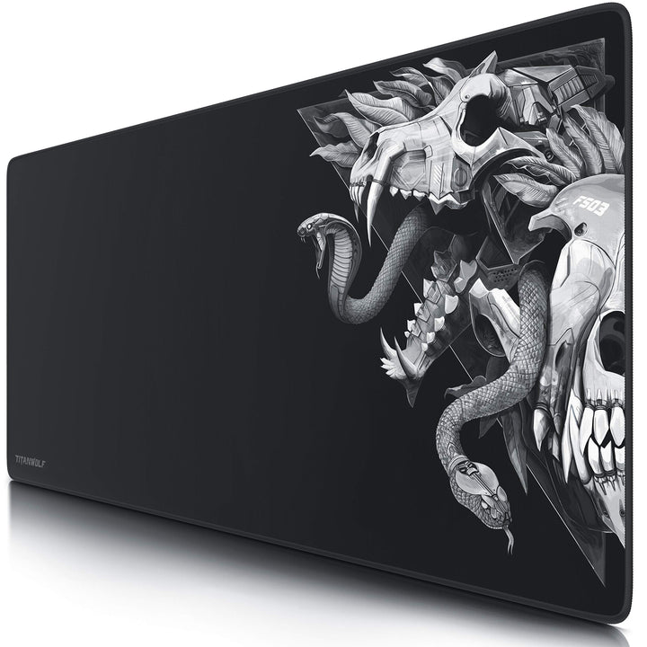 Titanwolf – XXL Gaming Mauspad 900x400 mm - Tischunterlage Mousepad Gaming XXL Gross - Präzision und