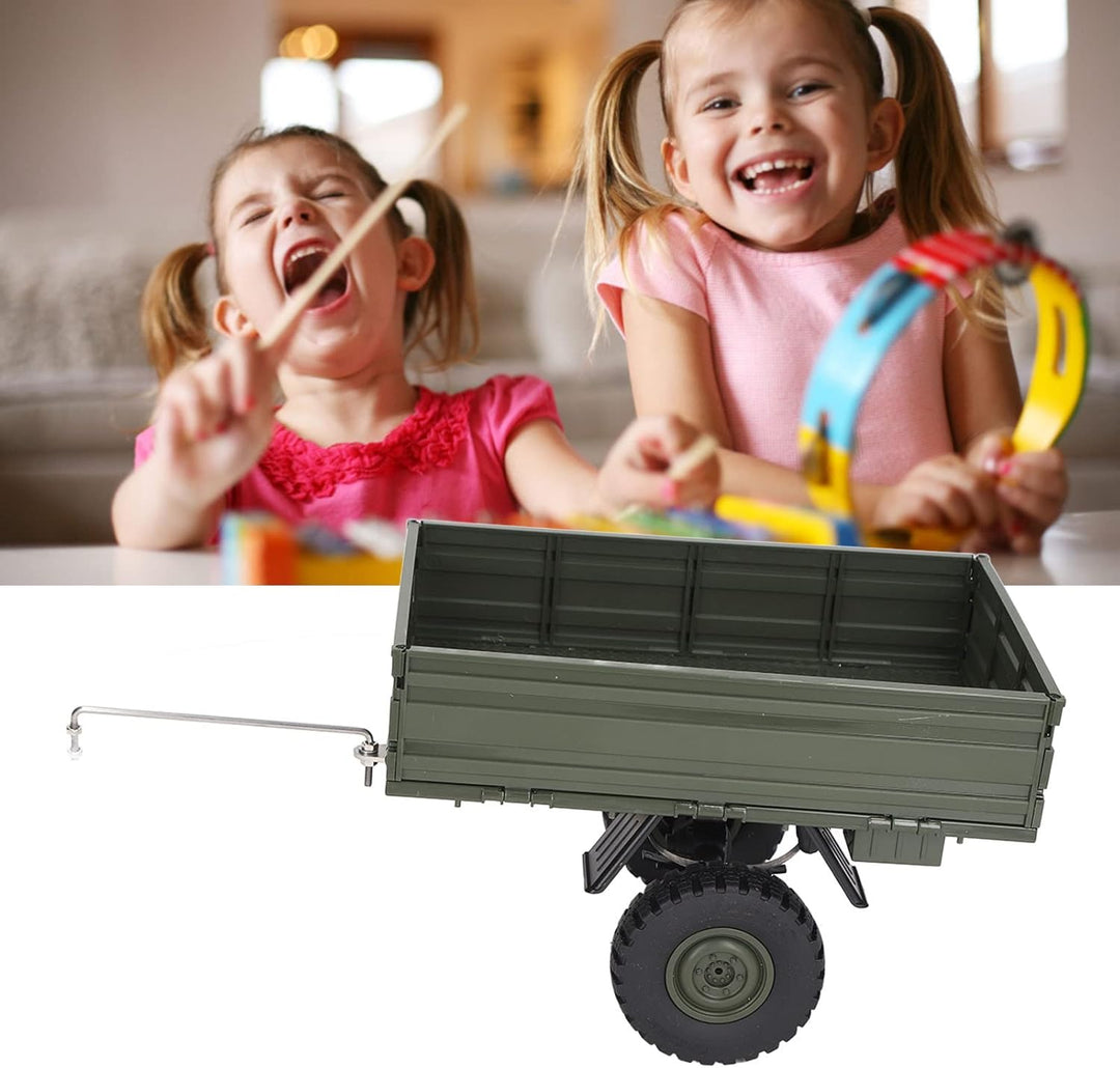 RC-Auto-Anhänger, Ferngesteuerte Frachtträger für P06 Unimog, Zubehör für RC-Autos, Grün, grün