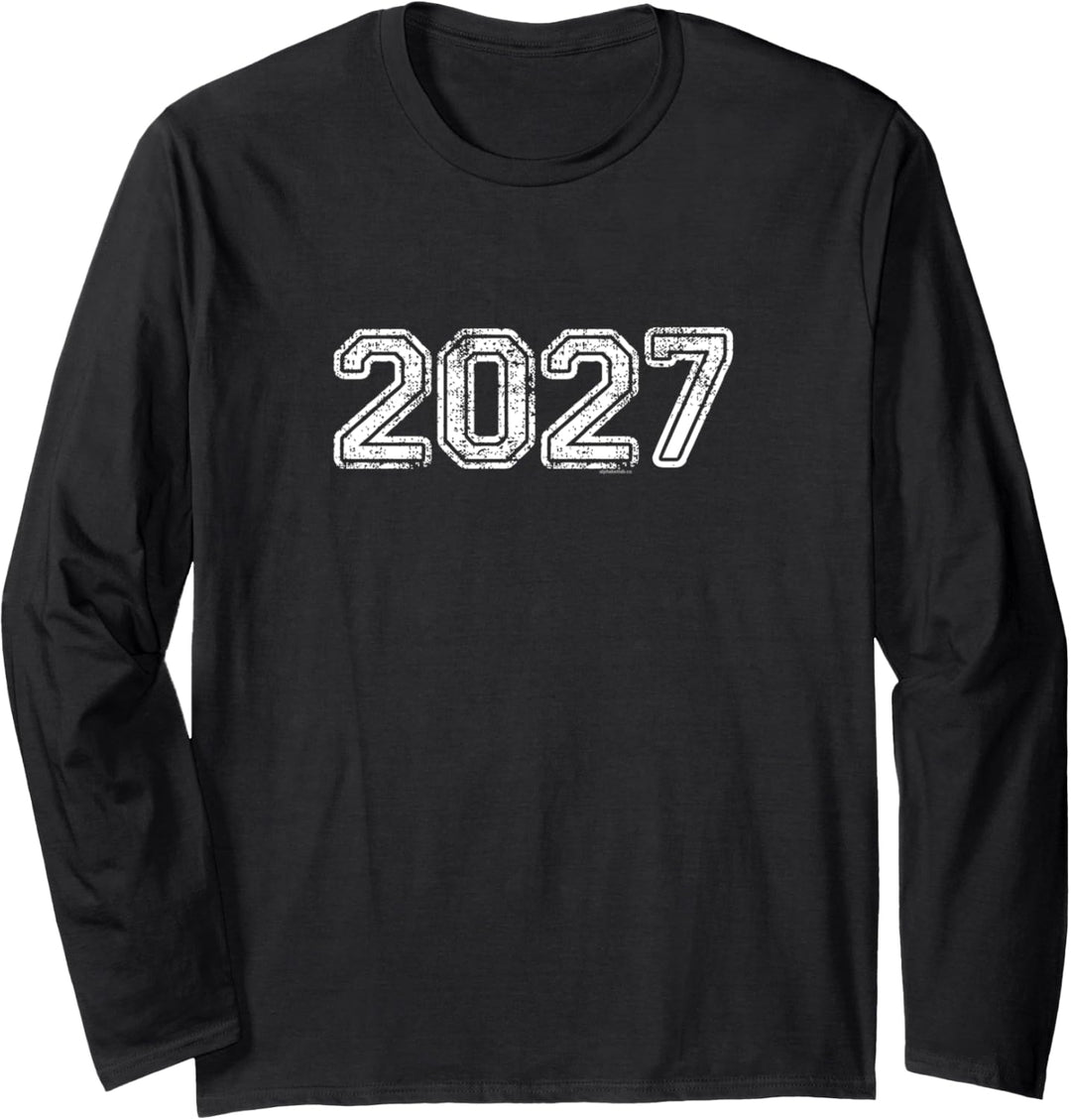 Class of 2027 | Graduation School Vintage Spirit Senior 2027 Langarmshirt