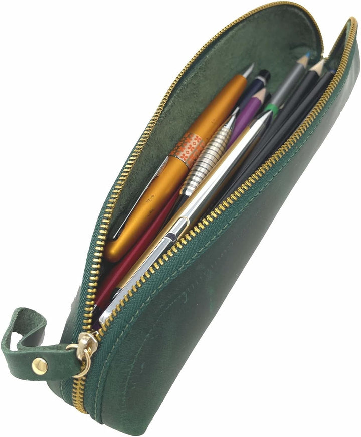 Su.B Federmäppchen - Federtasche - Etui aus Leder - Hergestellt aus Hochwertigem Leder - Passend für
