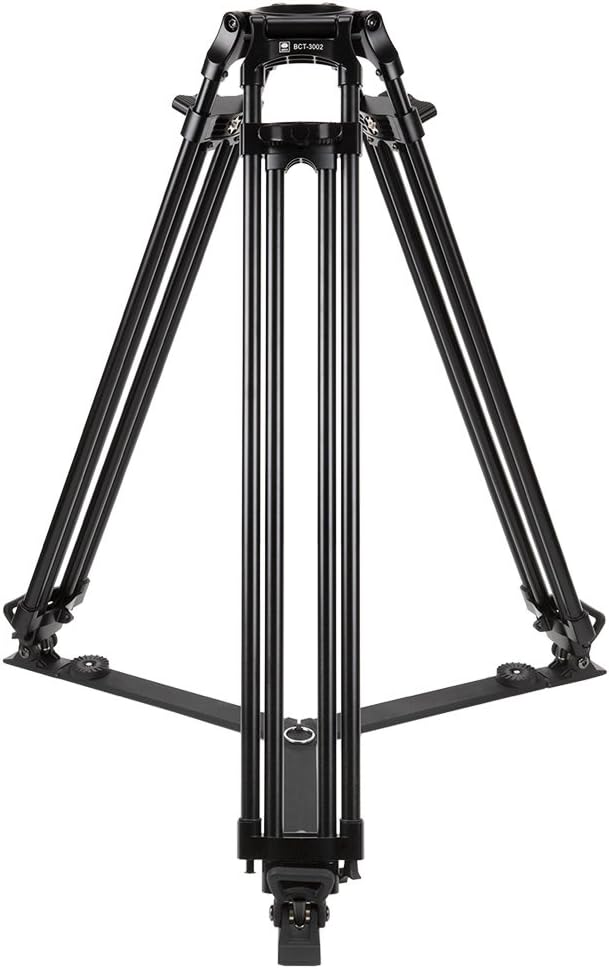 Sirui BCT-3002 Broadcast-Stativ mit Tasche ohne Kopf (Aluminium, 100 mm Halbschale, Höhe 150 cm, Gew