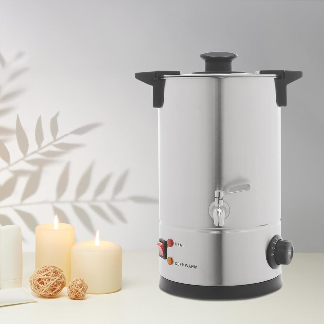 Wachsschmelzer für Kerzen, 8L/281.5oz Elektrischer Wachsschmelztopf Mit Einstellbarer Temperatur (86