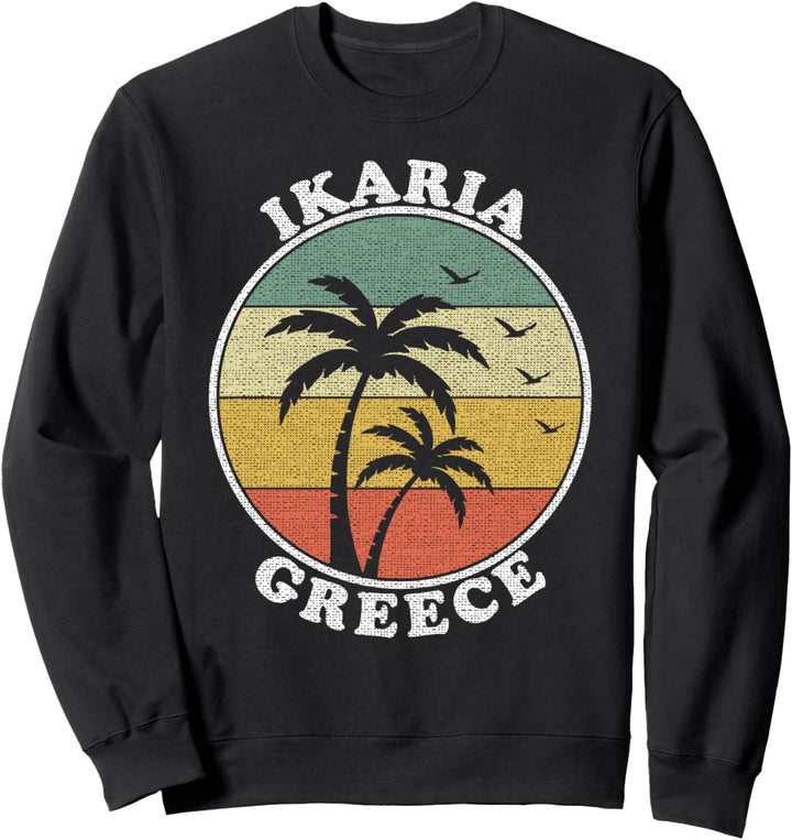 Insel Ikaria Griechenland Urlaub Sommer Reisen Vintage Sweatshirt