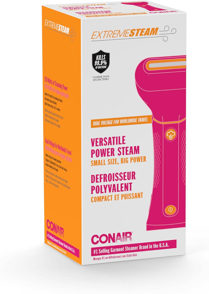 Conair Power Steam Travel, Nr.1 tragbarer Dampfglätter, Kompakt und Faltbar, Leistungsstarker Dampf