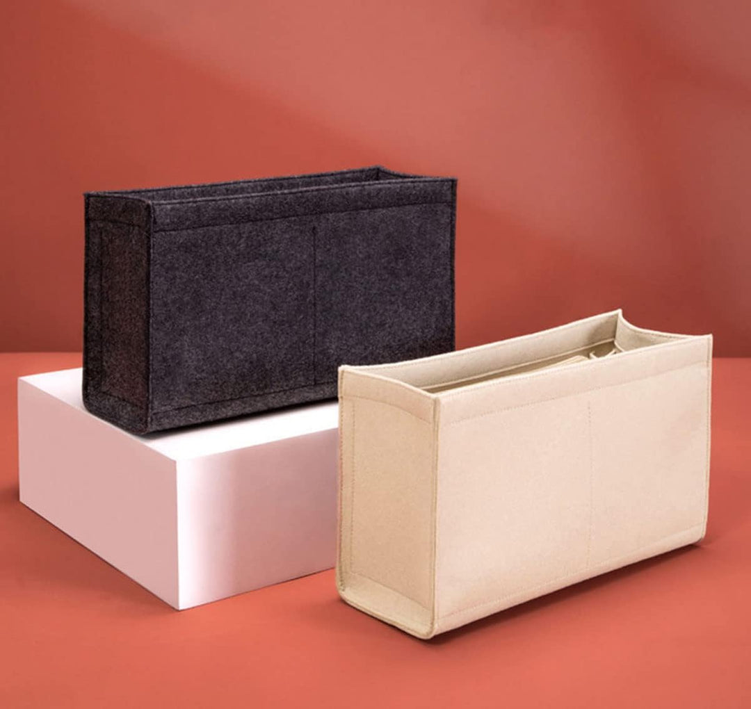 Lckaey Geldbörsen-Organizer-Einsatz für Bücher, Tragetasche, grosse Tasche, Organizer, 2008 beige-XL