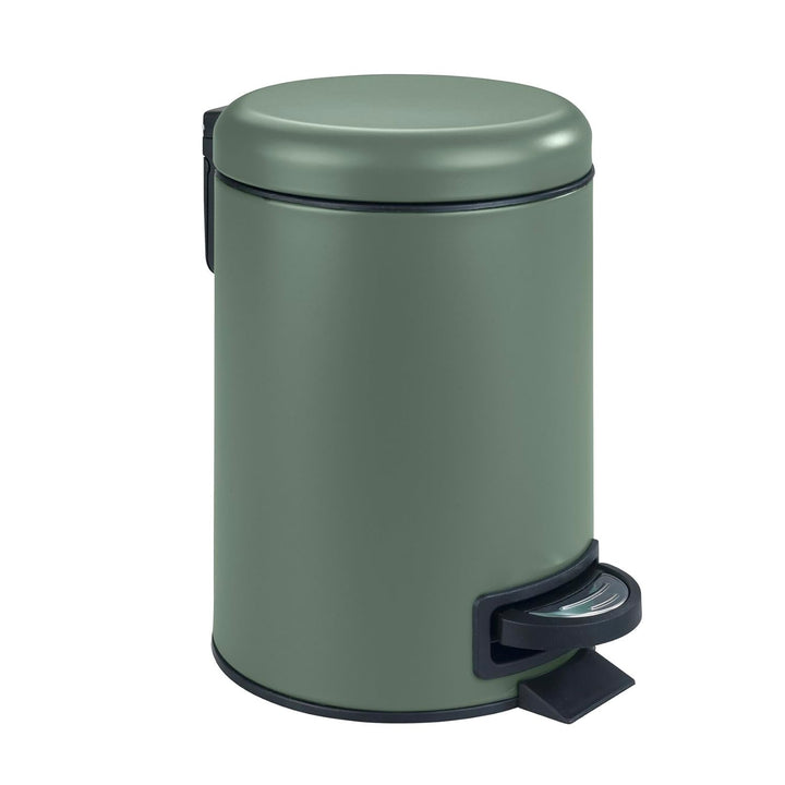 WENKO Treteimer Mod. Leman, 3 Liter, mit herausnehmbarem Einsatz, aus lackiertem Stahl, 17 x 25 x 22
