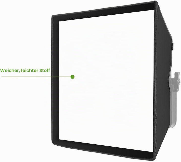GVM Softbox mit Gitterdiffusor für GVM LED 50RS 672S MB832 520LS 520S 1200D Serie LED Videoleuchte,