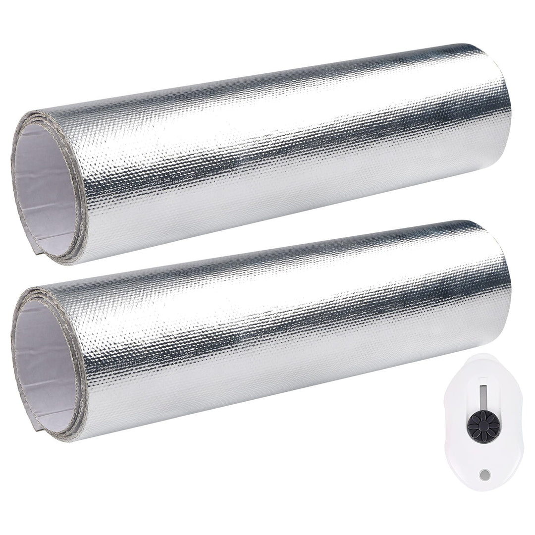 2 Stück Hitzeschutz Aluminium Platte 1 mm dick Kleberücken Aluminium Glasfaserblatt Praktische Hitze