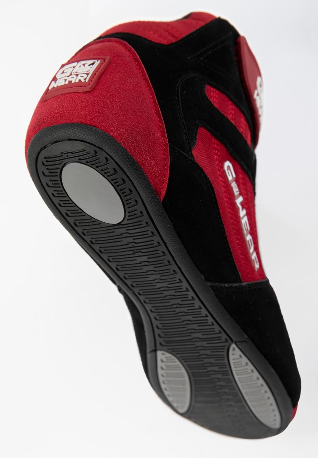 Gorilla Wear Gwear Pro High Tops Rot/Schwarz - Bodybuilding und Fitness Schuhe mit Logo leicht beque