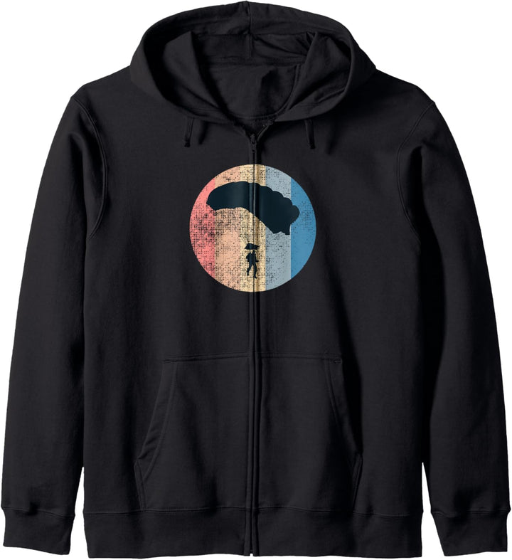 Gleitschirm Vintage Parasailing Geschenk Fun Kapuzenjacke