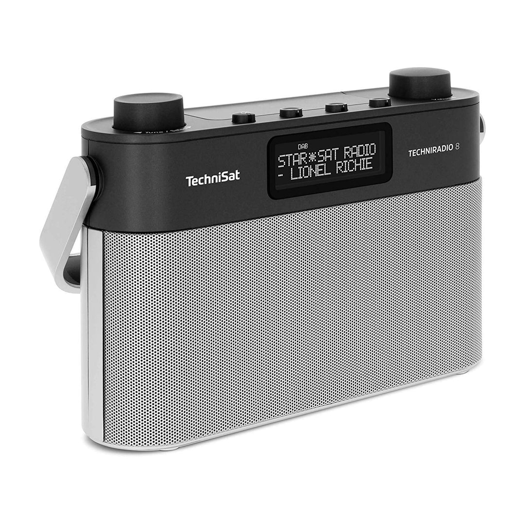 TechniSat TECHNIRADIO 8 - Portables Digitalradio mit Tragegriff (DAB+, UKW, Stereo, Sprachansagen, R