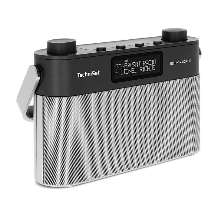 TechniSat TECHNIRADIO 8 - Portables Digitalradio mit Tragegriff (DAB+, UKW, Stereo, Sprachansagen, R