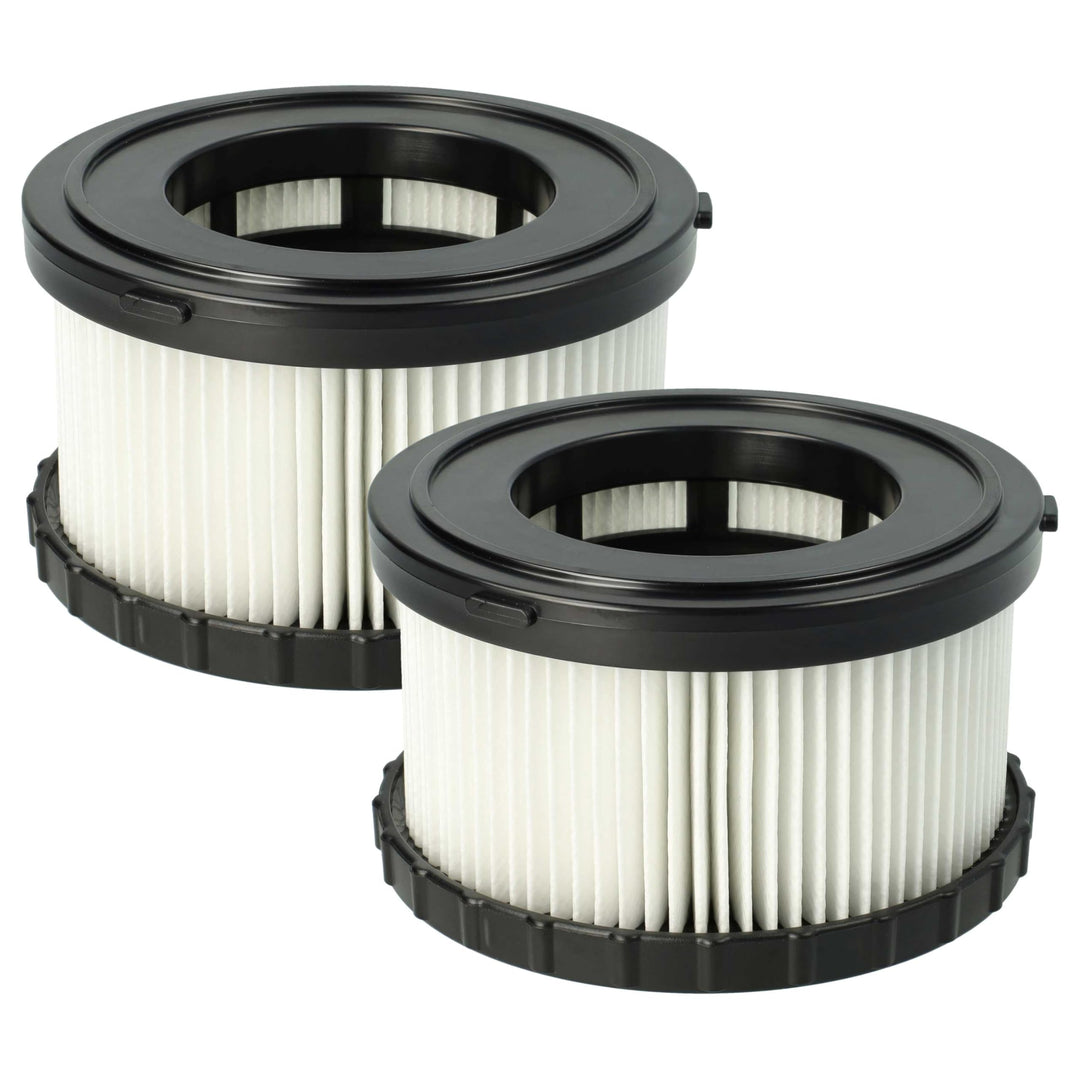 vhbw 2x Staubsaugerfilter Ersatz für Dewalt DC5151H | DC 5151 H für Staubsauger - HEPA-Filter Schwar