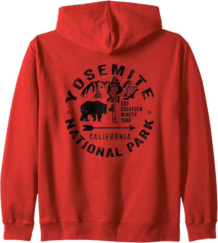 Yosemite National Park California USA Bär Wandern Souvenir Kapuzenjacke