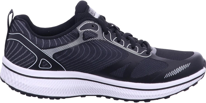 Skechers Herren Running Shoes, 41 EU Black Textile Synthetic White Trim
