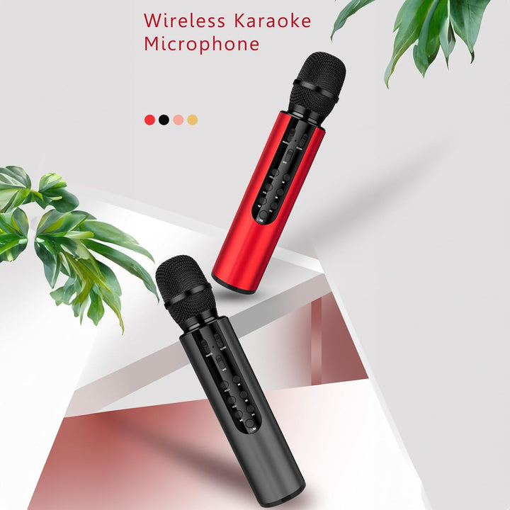 Drahtloses Bluetooth Karaoke Mikrofon, Tragbares Handheld -Lautsprecher Mikrofon für Home Party Gebu