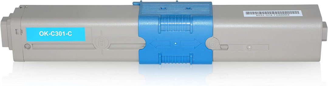4 Toner kompatibel mit Oki C301, C321DN, C301DN, MC332DN, MC342DN, MC342DNW, MC340 Series - Schwarz