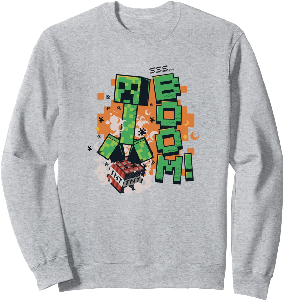 Minecraft Creeper auf TNT SSS... BUMM! Sweatshirt