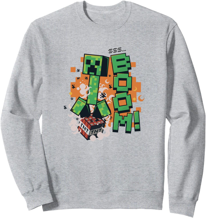 Minecraft Creeper auf TNT SSS... BUMM! Sweatshirt