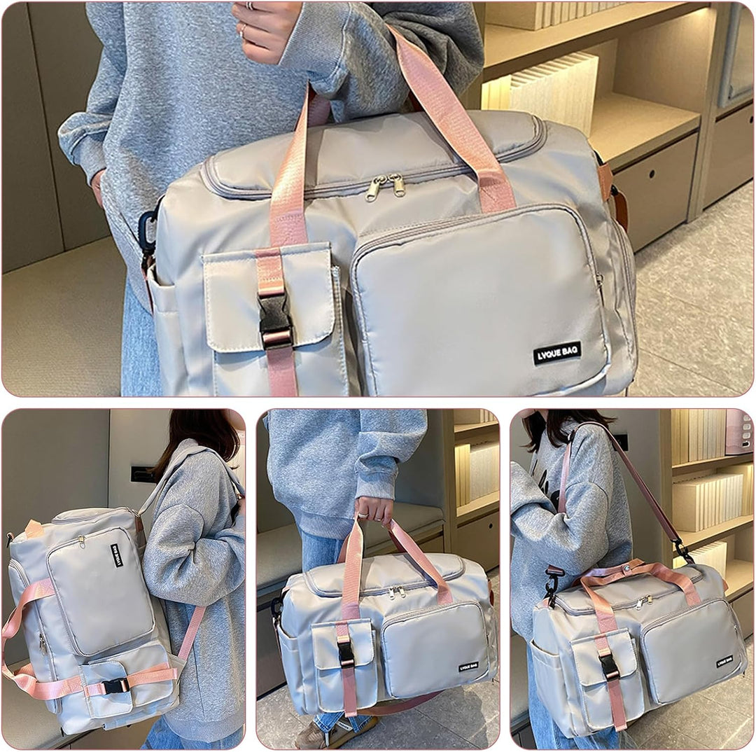 Sporttasche Rucksack 2 in1,Reisetasche Gross,42L Sporttasche für Damen und Herren,Sporttaschen mit S