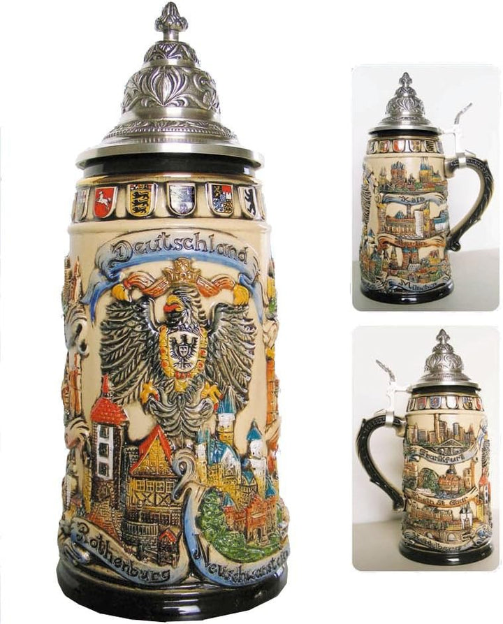 Zöller & Born Bierkrug Städte Seidel 1 Liter Bierseidel ZO 1941/906